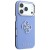 Etui Guess Grained & Big Resin Logo do Apple iPhone 18 Pro Max / 17 Pro Max niebieski