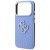 Etui Guess Grained & Big Resin Logo do Apple iPhone 18 Pro Max / 17 Pro Max niebieski