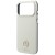 Etui Guess Grained Round Strass Logo MagSafe do Apple iPhone 18 Pro Max / 17 Pro Max beżowy