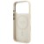 Etui Guess Grained Triangle Logo MagSafe do Apple iPhone 18 Pro Max / 17 Pro Max beżowy