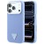 Etui Guess Grained Triangle Logo MagSafe do Apple iPhone 18 Pro Max / 17 Pro Max niebieski