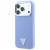 Etui Guess Grained Triangle Logo MagSafe do Apple iPhone 18 Pro Max / 17 Pro Max niebieski