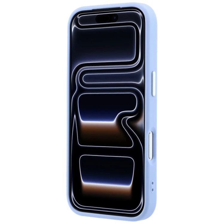 Etui Guess Grained Triangle Logo MagSafe do Apple iPhone 18 Pro Max / 17 Pro Max niebieski