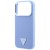 Etui Guess Grained Triangle Logo MagSafe do Apple iPhone 18 Pro Max / 17 Pro Max niebieski