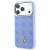 Etui Guess Peony 4G Small Logo MagSafe do Apple iPhone 18 Pro Max / 17 Pro Max jasnoniebieski