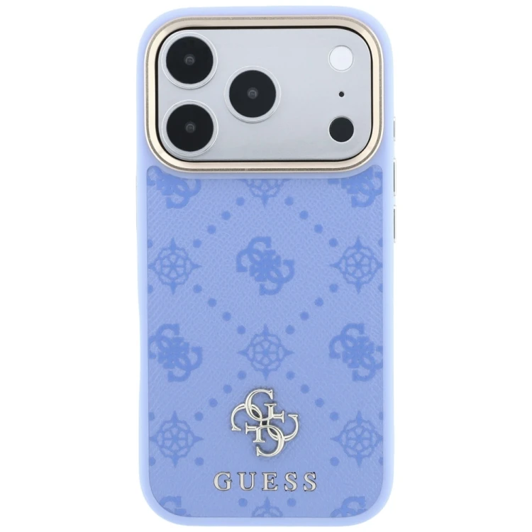 Etui Guess Peony 4G Small Logo MagSafe do Apple iPhone 18 Pro Max / 17 Pro Max jasnoniebieski