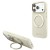 Etui Guess Ring Stand 360 Grained Classic Logo MagSafe do Apple iPhone 18 Pro Max / 17 Pro Max beżow