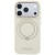 Etui Guess Ring Stand 360 Grained Classic Logo MagSafe do Apple iPhone 18 Pro Max / 17 Pro Max beżow