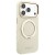 Etui Guess Ring Stand 360 Grained Classic Logo MagSafe do Apple iPhone 18 Pro Max / 17 Pro Max beżow