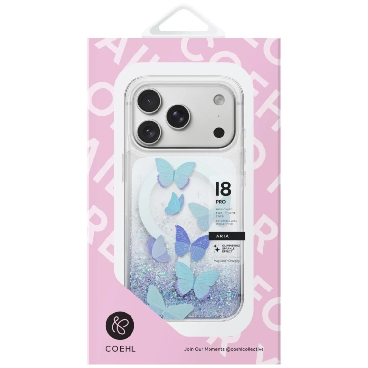 Etui UNIQ Coehl Aria do Apple iPhone 18 Pro / 17 Pro Magnetic Charging niebieski