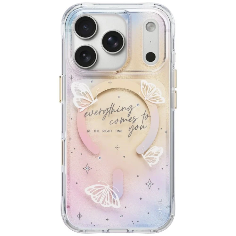 Etui UNIQ Coehl Ellie do Apple iPhone 18 Pro / 17 Pro Magnetic Charging prism bloom