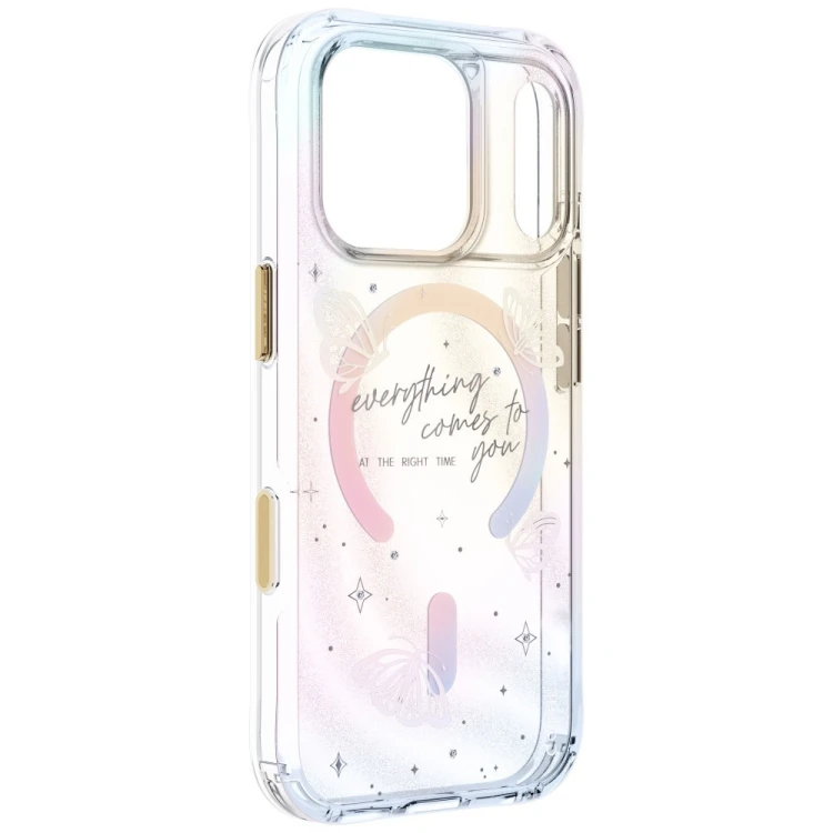 Etui UNIQ Coehl Ellie do Apple iPhone 18 Pro / 17 Pro Magnetic Charging prism bloom