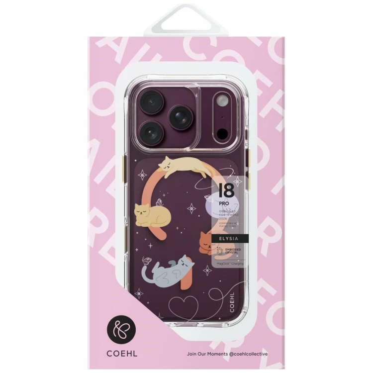 Etui UNIQ Coehl Elysie do Apple iPhone 18 Pro / 17 Pro Magnetic Charging whiskered dreams