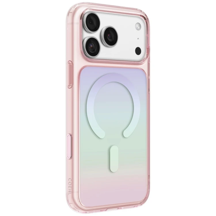 Etui UNIQ Coehl Estelle do Apple iPhone 18 Pro / 17 Pro Magnetic Charging różowy