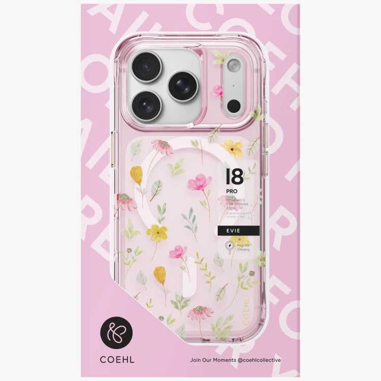 Etui UNIQ Coehl Evie do Apple iPhone 18 Pro / 17 Pro Magnetic Charging różowy