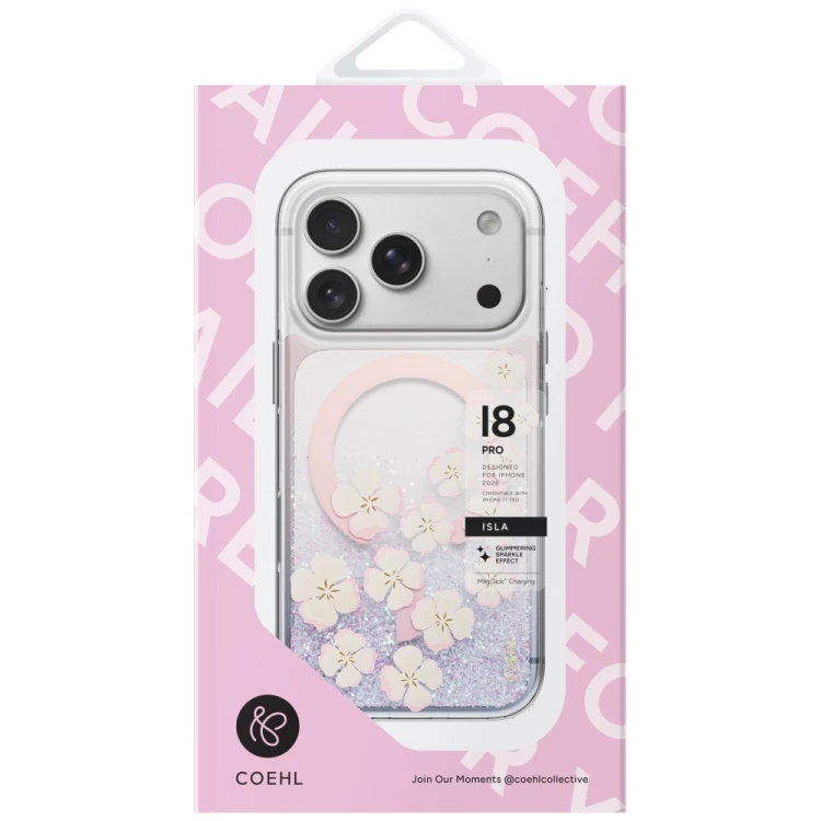 Etui UNIQ Coehl Isla do Apple iPhone 18 Pro / 17 Pro Magnetic Charging różowy