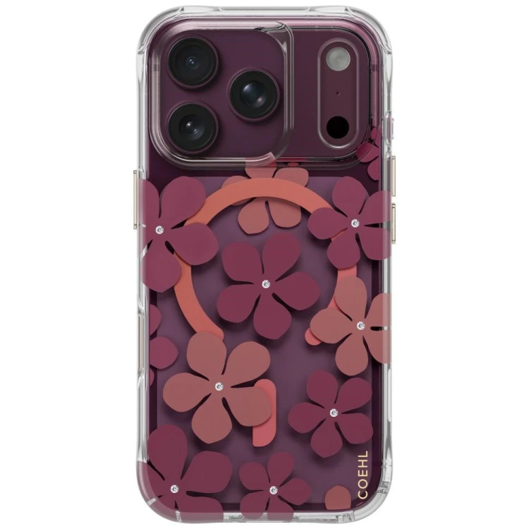 Etui UNIQ Coehl Mila do Apple iPhone 18 Pro / 17 Pro Magnetic Charging bordowy