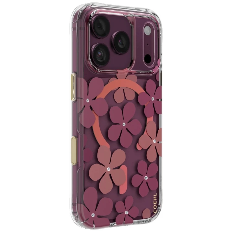 Etui UNIQ Coehl Mila do Apple iPhone 18 Pro / 17 Pro Magnetic Charging bordowy