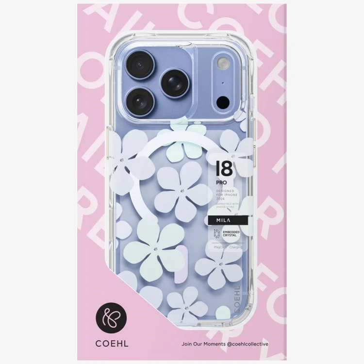 Etui UNIQ Coehl Mila do Apple iPhone 18 Pro / 17 Pro Magnetic Charging niebieski