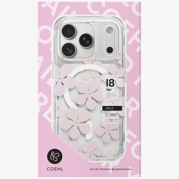 Etui UNIQ Coehl Mila do Apple iPhone 18 Pro / 17 Pro Magnetic Charging różowy