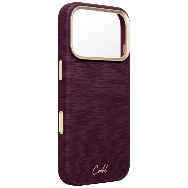 Etui UNIQ Coehl Mirelle do Apple iPhone 18 Pro / 17 Pro Magnetic Charging bordowy