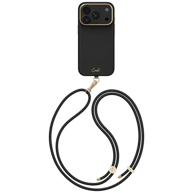 Etui UNIQ Coehl Mirelle do Apple iPhone 18 Pro / 17 Pro Magnetic Charging czarny