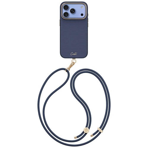 Etui UNIQ Coehl Mirelle do Apple iPhone 18 Pro / 17 Pro Magnetic Charging niebieski