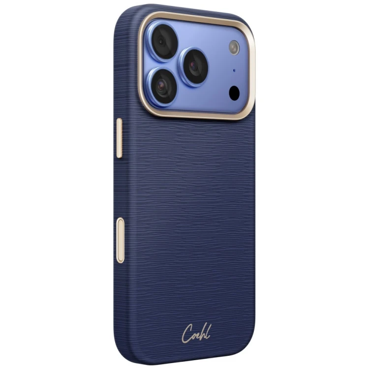 Etui UNIQ Coehl Mirelle do Apple iPhone 18 Pro / 17 Pro Magnetic Charging niebieski