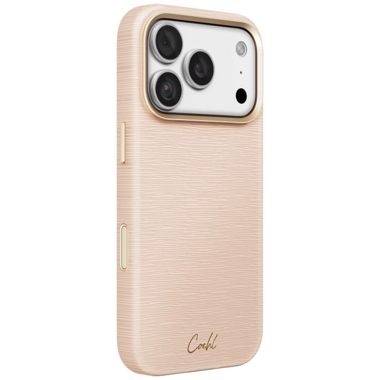 Etui UNIQ Coehl Mirelle do Apple iPhone 18 Pro / 17 Pro Magnetic Charging różowy
