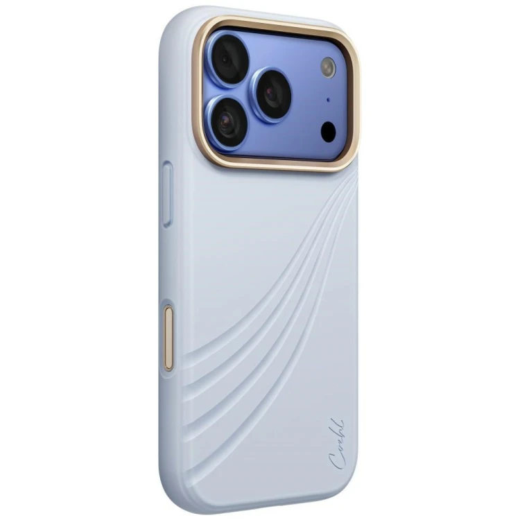Etui UNIQ Coehl Serina do Apple iPhone 18 Pro / 17 Pro Magnetic Charging niebieski
