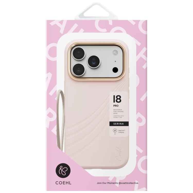 Etui UNIQ Coehl Serina do Apple iPhone 18 Pro / 17 Pro Magnetic Charging różowy