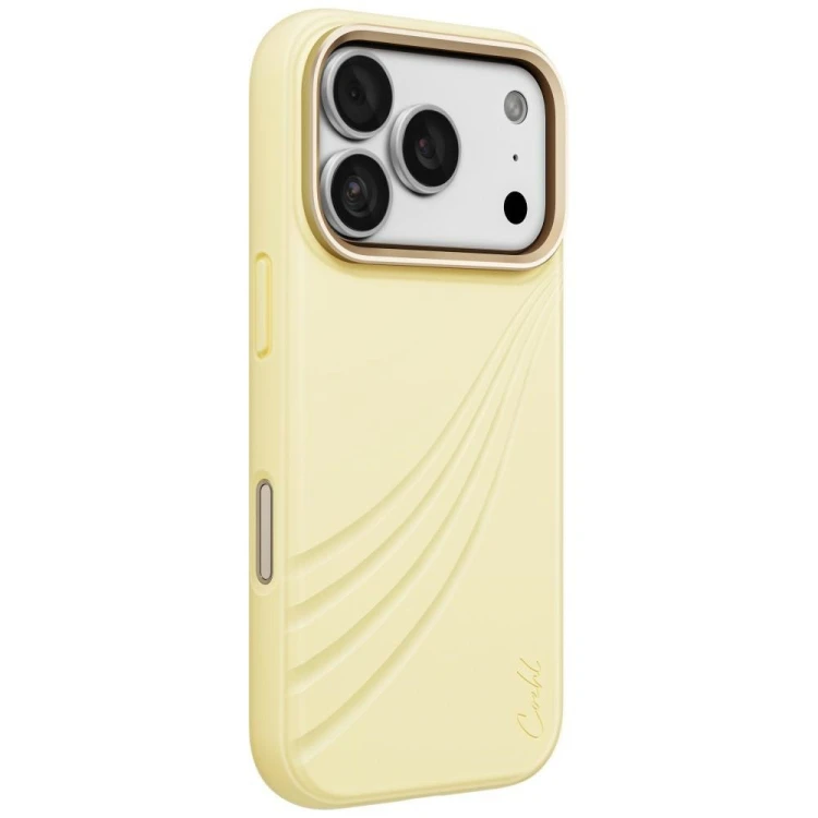 Etui UNIQ Coehl Serina do Apple iPhone 18 Pro / 17 Pro Magnetic Charging żółty
