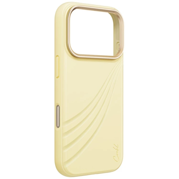 Etui UNIQ Coehl Serina do Apple iPhone 18 Pro / 17 Pro Magnetic Charging żółty