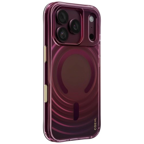 Etui UNIQ Coehl Vela do Apple iPhone 18 Pro / 17 Pro Magnetic Charging bordowy