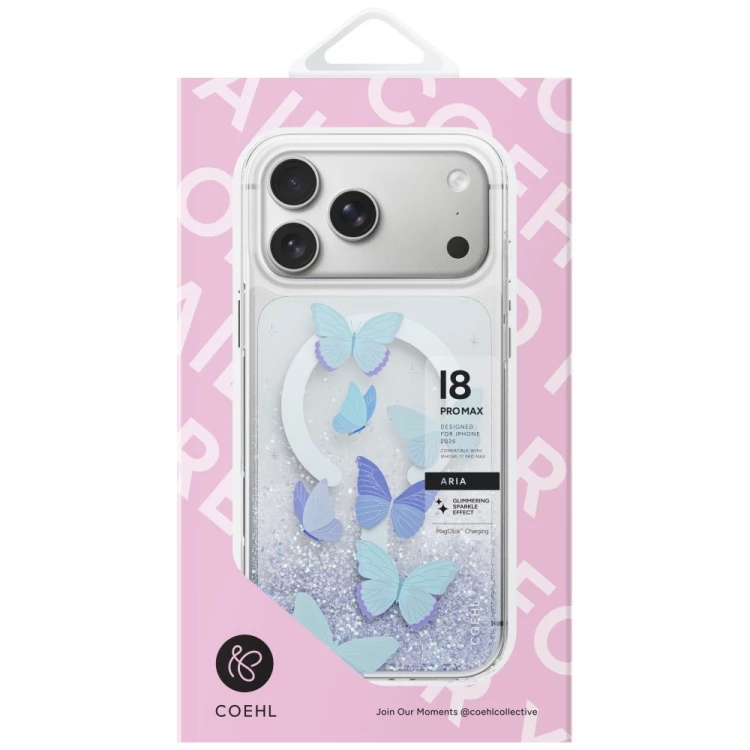 Etui UNIQ Coehl Aria do Apple iPhone 18 Pro Max / 17 Pro Max Magnetic Charging niebieski