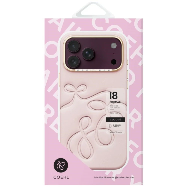 Etui UNIQ Coehl Cloude do Apple iPhone 18 Pro Max / 17 Pro Max Magnetic Charging różowy