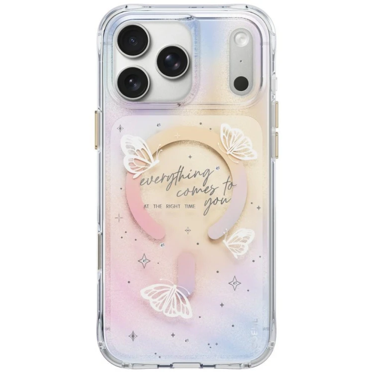 Etui UNIQ Coehl Ellie do Apple iPhone 18 Pro Max / 17 Pro Max Magnetic Charging prism bloom