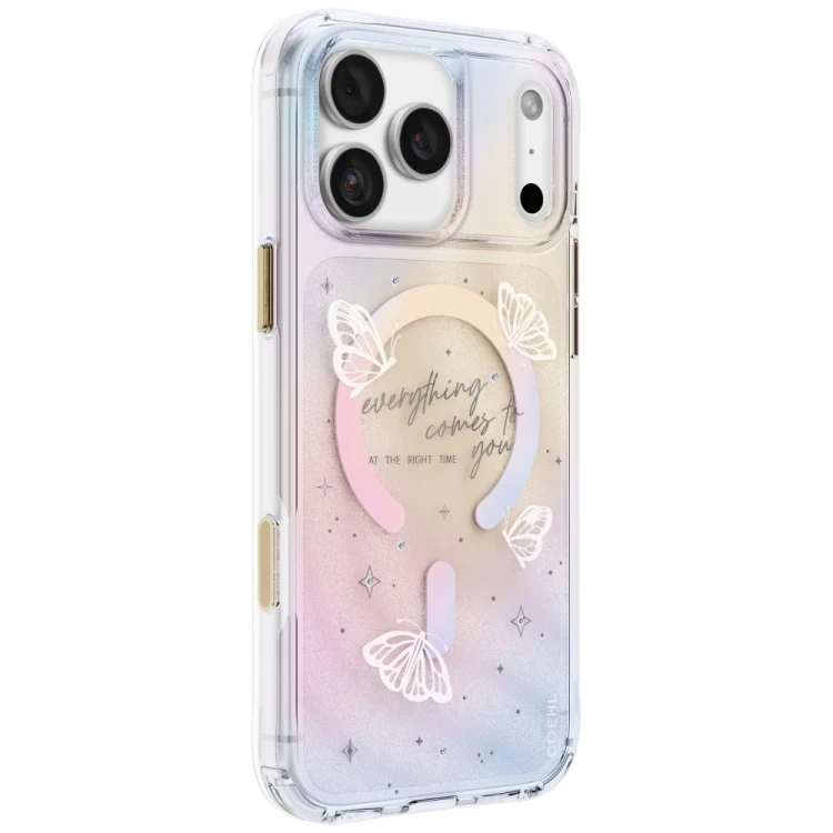 Etui UNIQ Coehl Ellie do Apple iPhone 18 Pro Max / 17 Pro Max Magnetic Charging prism bloom