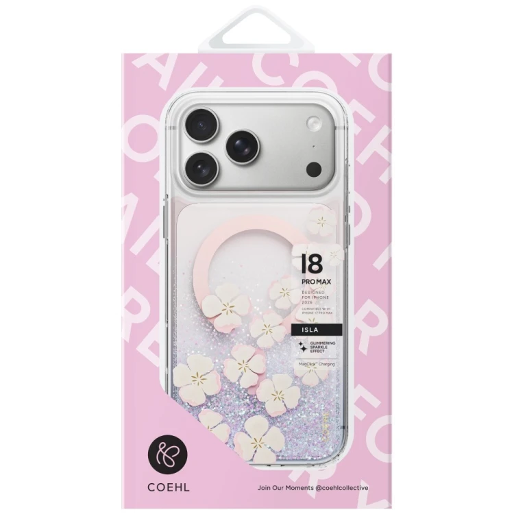 Etui UNIQ Coehl Isla do Apple iPhone 18 Pro Max / 17 Pro Max Magnetic Charging różowy