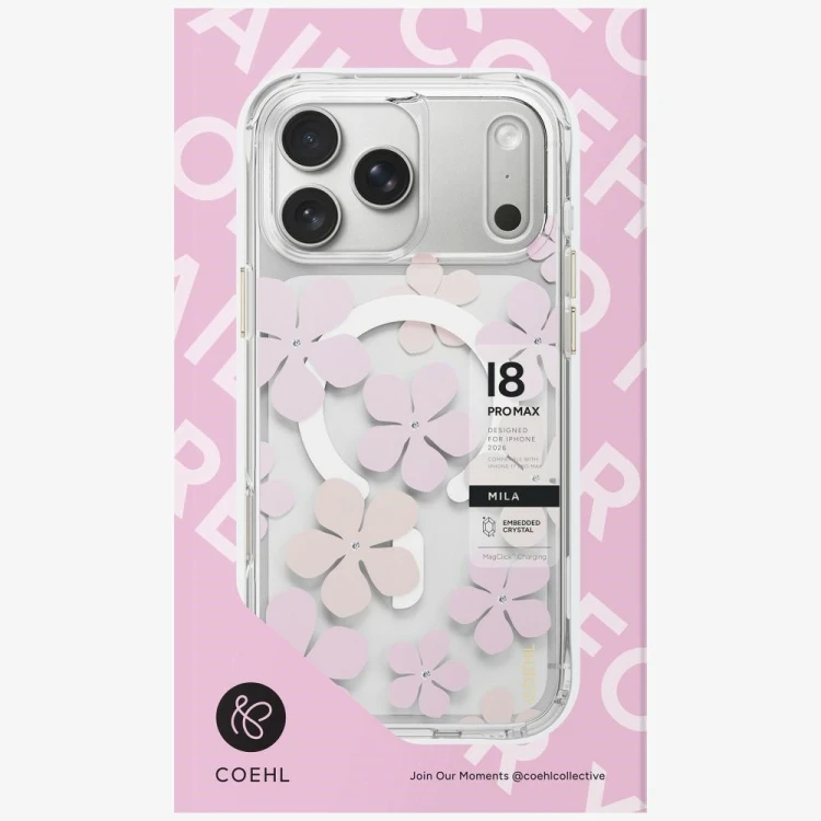 Etui UNIQ Coehl Mila do Apple iPhone 18 Pro Max / 17 Pro Max Magnetic Charging różowy