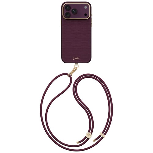 Etui UNIQ Coehl Mirelle do Apple iPhone 18 Pro Max / 17 Pro Max Magnetic Charging bordowy