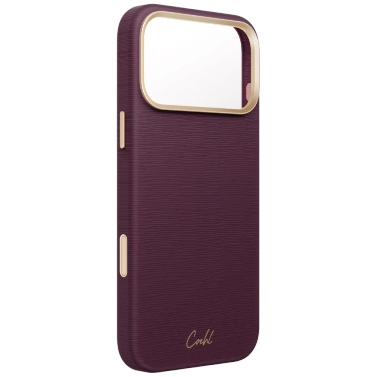 Etui UNIQ Coehl Mirelle do Apple iPhone 18 Pro Max / 17 Pro Max Magnetic Charging bordowy