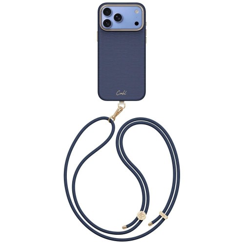 Etui UNIQ Coehl Mirelle do Apple iPhone 18 Pro Max / 17 Pro Max Magnetic Charging niebieski