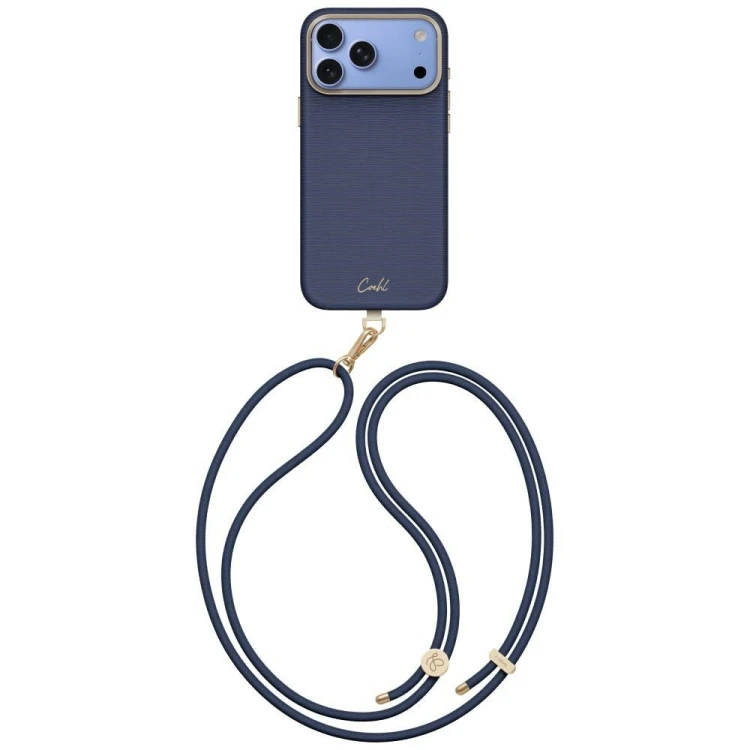 Etui UNIQ Coehl Mirelle do Apple iPhone 18 Pro Max / 17 Pro Max Magnetic Charging niebieski