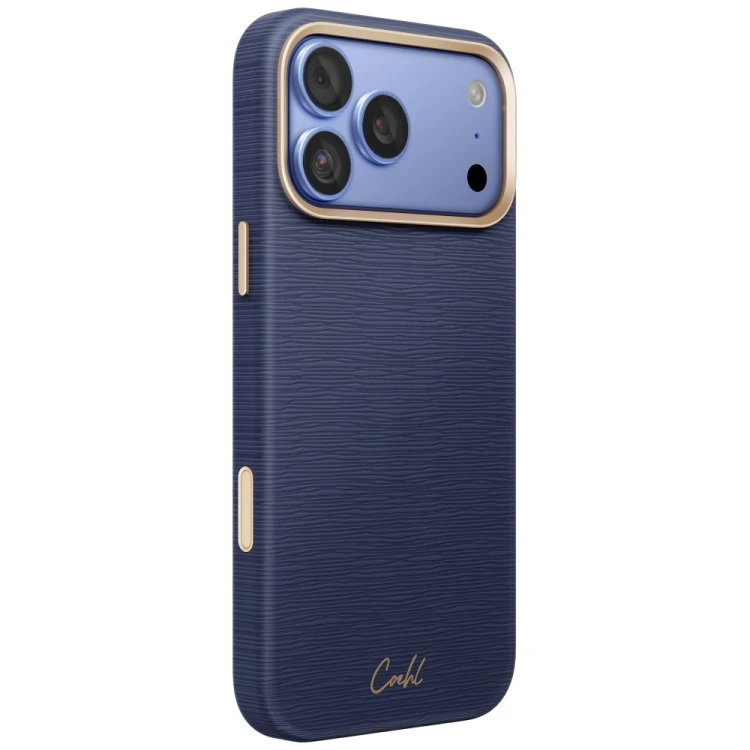 Etui UNIQ Coehl Mirelle do Apple iPhone 18 Pro Max / 17 Pro Max Magnetic Charging niebieski