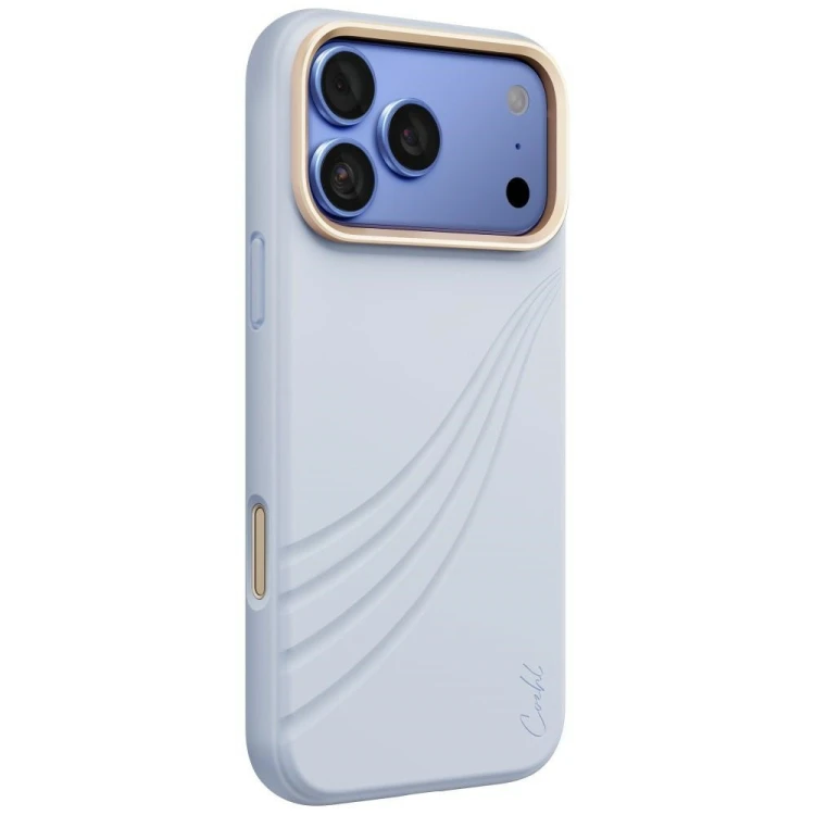Etui UNIQ Coehl Serina do Apple iPhone 18 Pro Max / 17 Pro Max Magnetic Charging niebieski