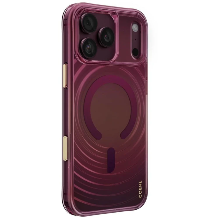 Etui UNIQ Coehl Vela do Apple iPhone 18 Pro Max / 17 Pro Max Magnetic Charging bordowy