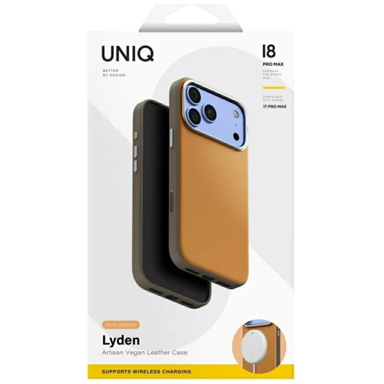 Etui UNIQ Lyden DS do Apple iPhone 18 Pro Max / 17 Pro Max Magclick Charging piaskowy