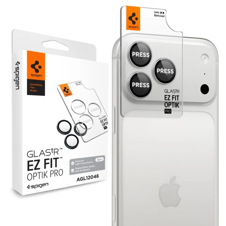 Osłona aparatu Spigen Optik Pro Glas.tr Ez Fit Camera Protector do Apple iPhone 18 Pro / 18 Pro Max 