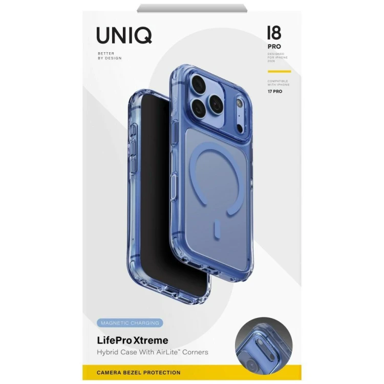 Etui UNIQ LifePro Xtreme do Apple iPhone 18 Pro / 17 Pro Magclick Charging niebieski